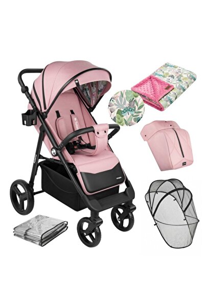 Tulano Carucior pentru copii Avignon Flower Collection 35 Pink cu husa picioa...