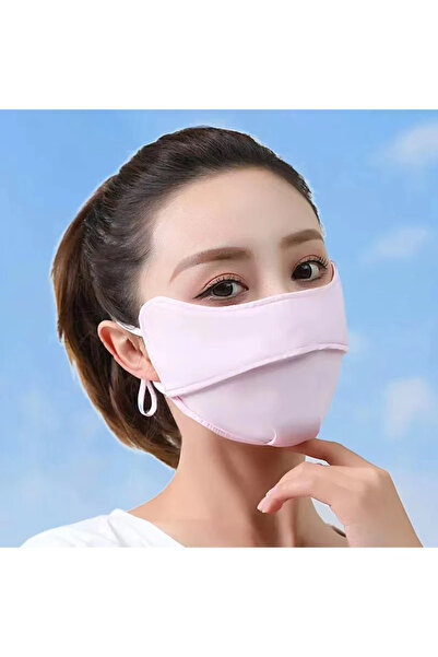 Choice1 O64 Pink A Women Men Ice Silk Sunscreen Mask Summer UV Protection Cyc...