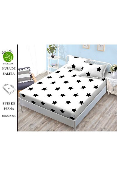 naniland.ro Husă de Pat Finet 2 Persoane 3 Piese cu Elastic 180x200 cm, Model...