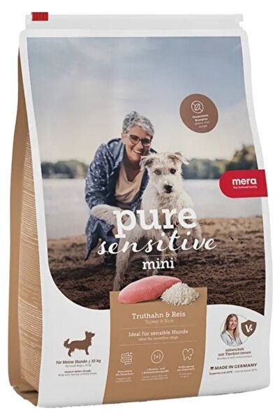 Mera Pure Sensitive Mini Adult Hindili Pirinçli Küçük Irk Yetişkin Köpek Mama...