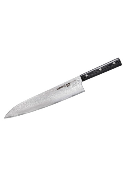 Samura Cutit Bucatar Grand Chef, Samura-Damascus 67, otel damasc,240mm,61 HRC