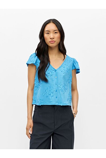 Object Bluse Puffärmel