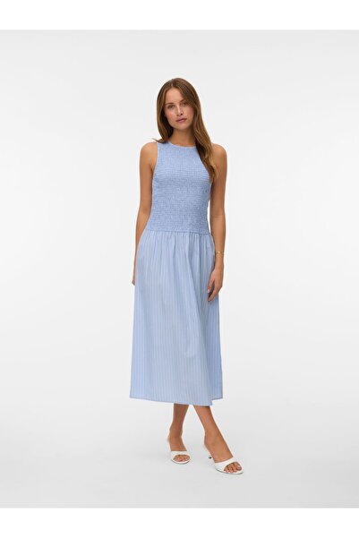 Vero Moda Kleid VMLEYA Langes Kleid