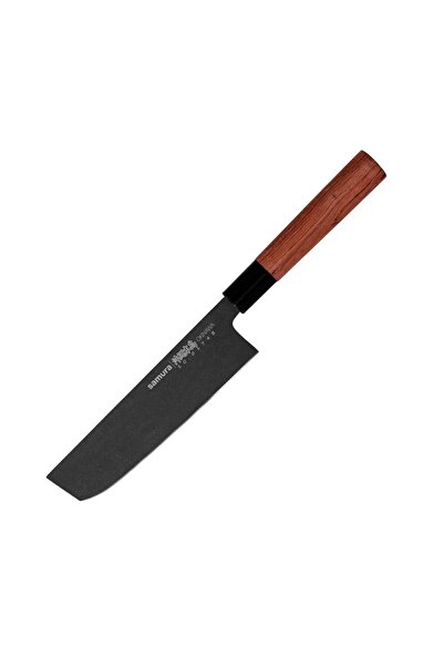 Samura Cutit asiatic Nakiri Okinawa, Samura, Otel/Lemn, 172mm, 59HRC, multicolor
