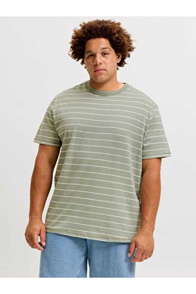 Jack & Jones Plus T-shirt Plus Size Gestreift T-shirt