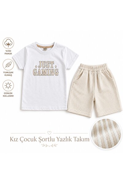 Alfa Girl's Summer 2-Piece Set with Shorts