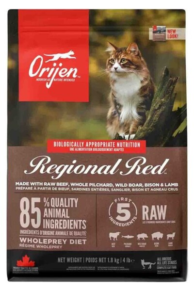 Acana Orijen Regional Red Tahılsız Kırmızı Etli Kedi Maması 1,8kg