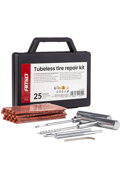 AMIO Κιτ Επισκευής Ελαστικών Tubeless 25 τεμαχίων Amio-04692 Κωδικός: 04692