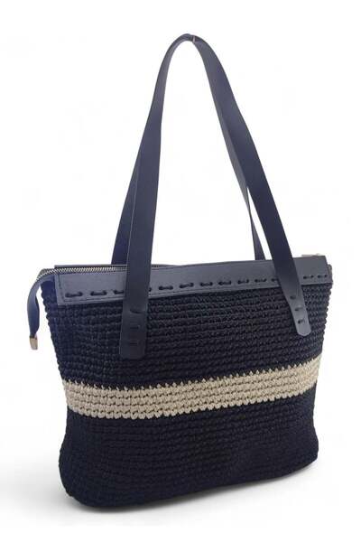 sistem Hand Knitted Daily Arm Bag-Beige