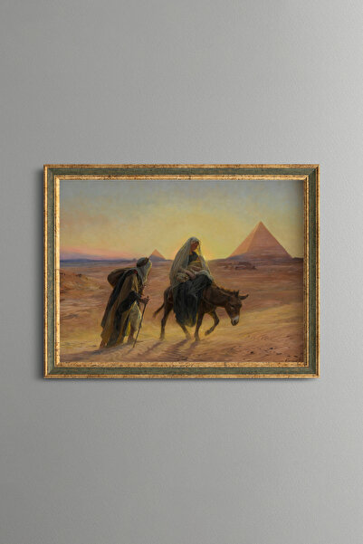 epiqart رحلة إلى مصر - لوحة بنمط عتيق - نموذج رفيع
