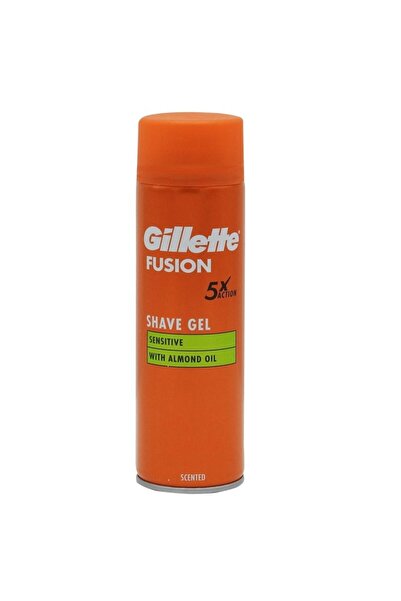 Gillette Gel, Gillette, Ras 200 ml Fusion Sensitive Almond