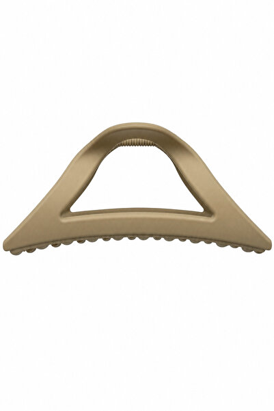 Jack Ferrero Modern Minimalist Design Matte Beige Hair Clip for Women Daily U...