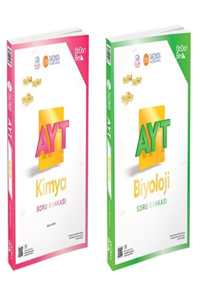 Üç Dört Beş Yayıncılık ÜçDörtBeş Yayınları AYT Kimya + Biyoloji Soru Bankası