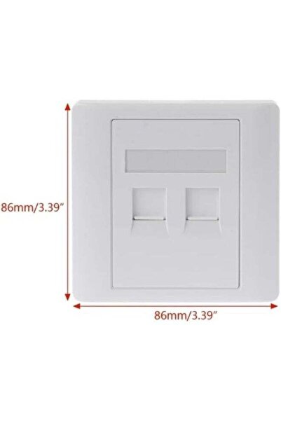 Generic موصل إيثرنت بمنفذين RJ45 أنثى إلى أنثى (عبوة واحدة)