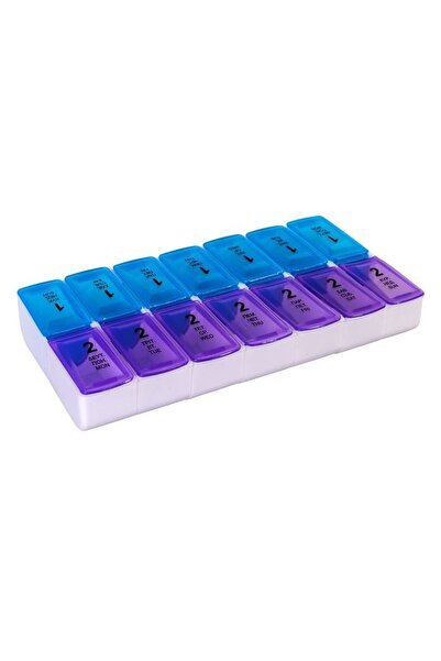 Jumbo Organizator pastile pentru 7 zile, compartimente practice, 20x11cm