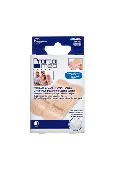 PRONTOMED Plasturi Delicati, 40 buc, marime mijlocie, confortabili pentru pro...