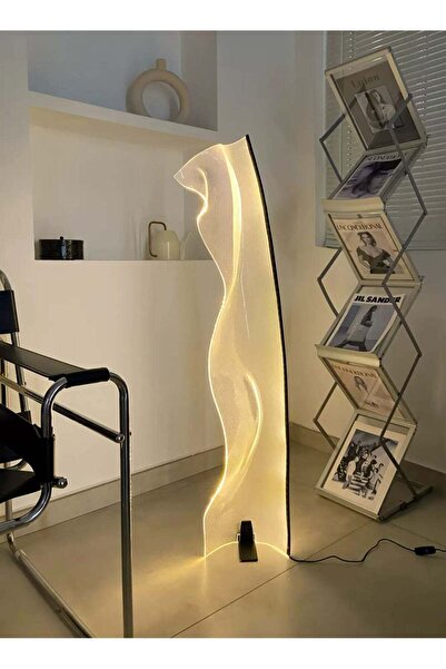 Merry Moments Acrylic Curved Lamp Modern Floor Lamp Standing Lamp Decor Light...