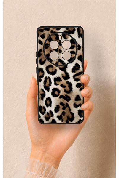 Vip Case Realme 12 Pro Uyumlu Leopar Derisi Desenli Silikon Kılıf