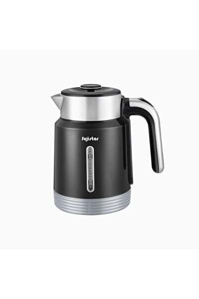 fujistar electric double wall steel kettle 1.8l seamless pp material steel li...