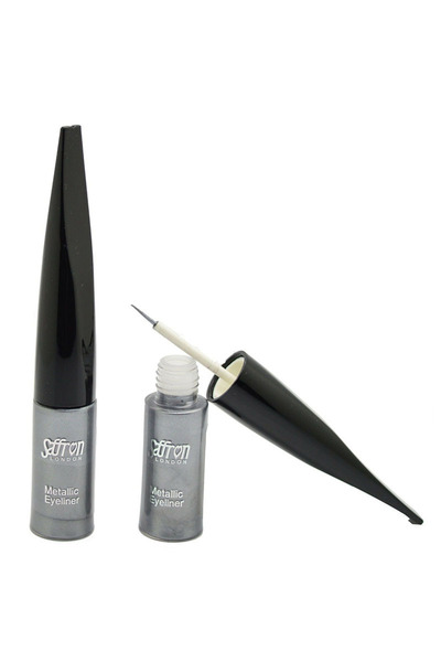 Saffron Μεταλλικό Υγρό Eyeliner #   01 Ασήμι 10γρ.