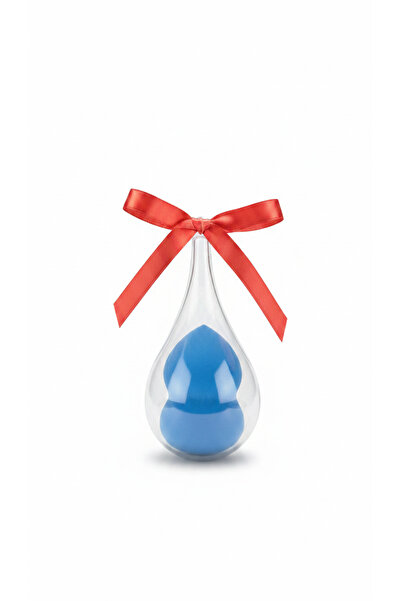 genric 2-Piece Makeup Blending Sponge - Blue in Hanging Dropper Packaging