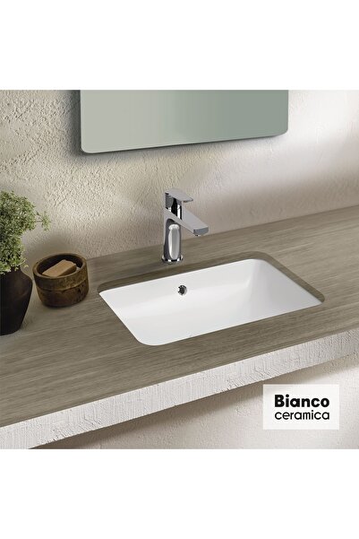 BIANCO CERAMICA Υποκαθήμενος Πορσελάνινος Νιπτήρας 50x34,4εκ Λευκό Γυαλιστερό