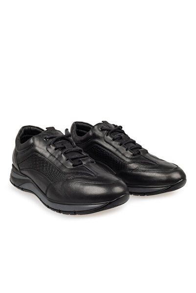 Mario Lavalle , pantofi casual bărbați model 098, piele naturală, Negru
