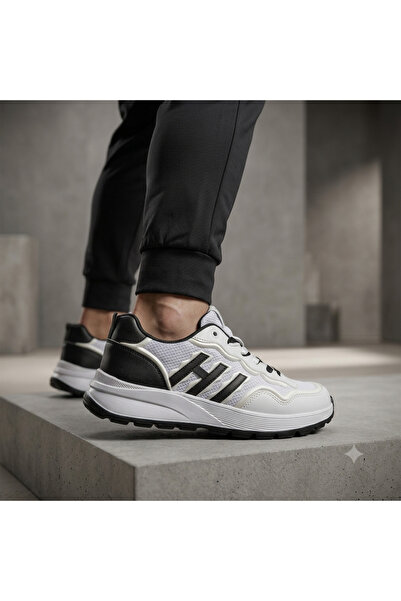 GT Ayakkabı 6-7 cm Height Increasing Hidden Heel White Men's Sports Shoes Gtb...