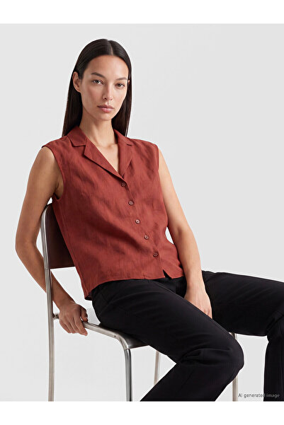 LC Waikiki Trendlucky Women's 100% Linen Shirt with a Difference