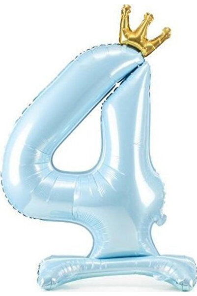Partydeco Balon din folie Jumbo Număr Albastru 84cm