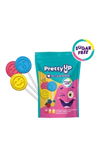 Pretty Up Tooth-Friendly Sugar-Free Flat Lollipops Vegan and Gluten-Free 5.5G...