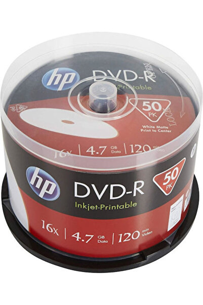 HP DVD-R înregistrabili 16x 4.7GB Cutie tip Cake Box 50 bucăți Cod: DME00025W...