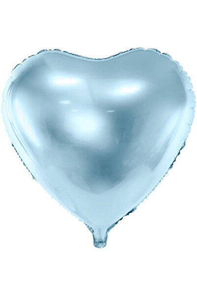 Partydeco Balon folie inimă albastru 45cm