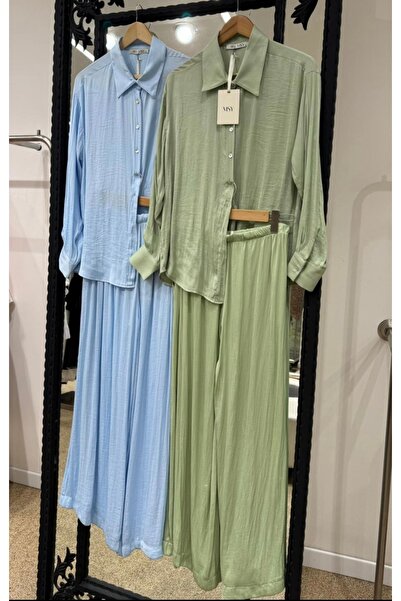 MSY Silky sensual fabric trouser suit