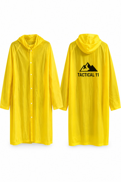 Tactical11 yağmurluk sıvı geçirmez çıtçıtlı