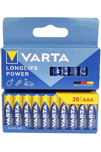 Varta Baterii alcaline Longlife Power AAA 1.5V 20 bucăți Cod: 04903121720