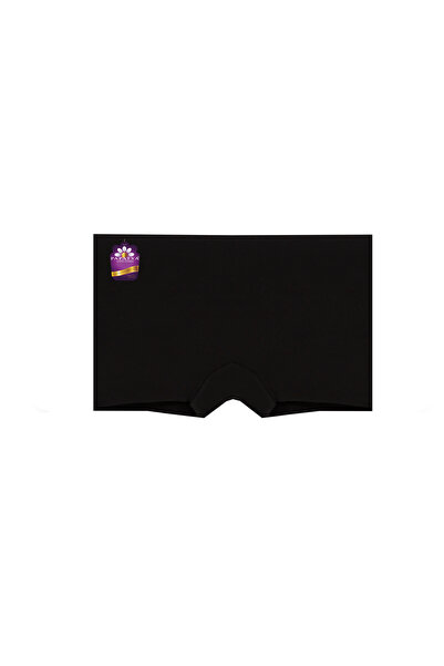papatya lingerie Women's Laser Cut Seamless Boxer -Black W-2852 R/11/5