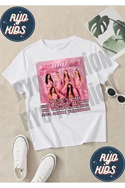 RYO FASHİON Tricou cu design Manifest, roz pudră, zoktay mina esin hilal sued...