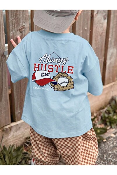 SVART WEAR Always Hustle Printed Crew Neck 100% Cotton Short Sleeve Kids and ...