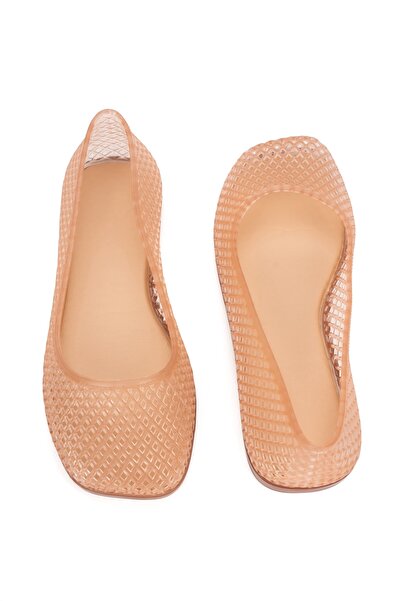 OZYO Ducie Londan Sheer Coffee Colored Blunt Toe Sandals