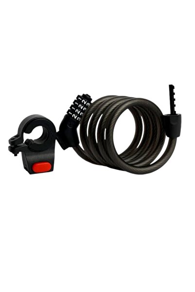 OEM Lacat antifurt scutere si biciclete, din otel spiralat, cu suport,cu rese...