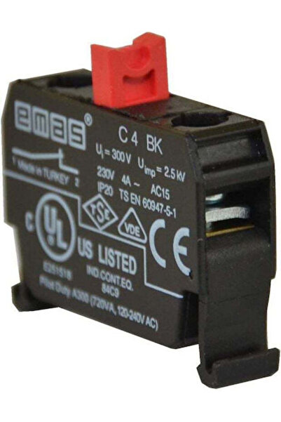 EMAS Contact auxiliar industrial tip T0-C4BK