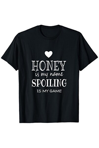 2mcup تي شيرت مضحك بطباعة "Honey Is My Name" للجدات - هدية مرحة بتصميم عتيق ل...