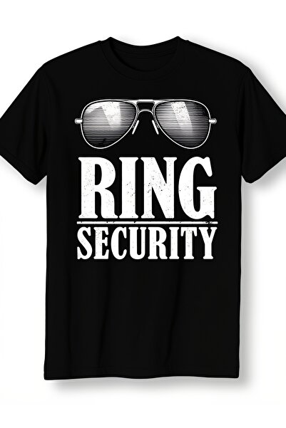 23 nisan Black Ring Security Fashion Glasses Graphic for Wedding Events Unise...