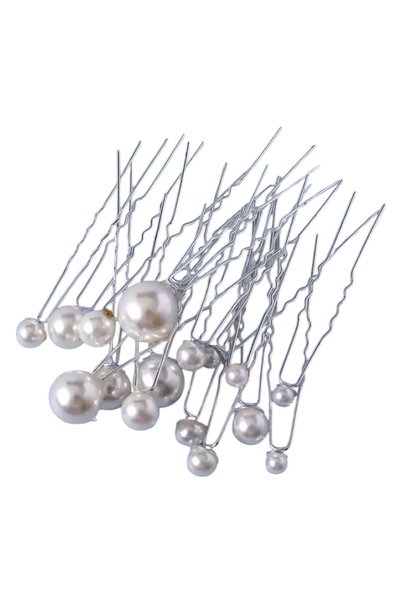 OEM Agrafe de par, cu perle set 18 buc
