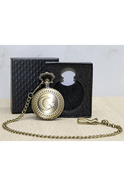 Mestore Special Boxed Turkish Flag Watch with Chain Alk2605