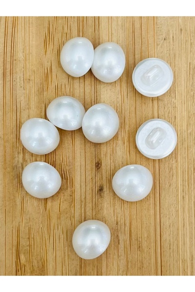 Öztürk Tuhafiye Buton de lux din plastic cu perle, cu prindere inferioară, de...