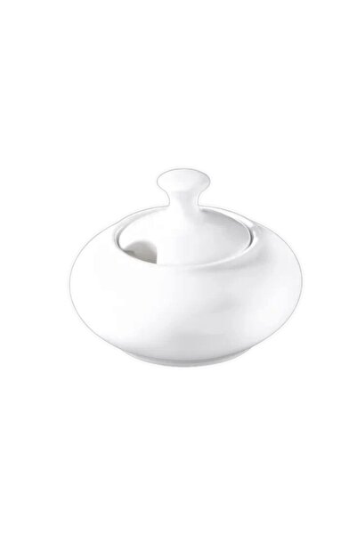 WILMAX ENGLAND Zaharnita din portelan alb, 250 ml, pentru zahar, Fine Porcela...