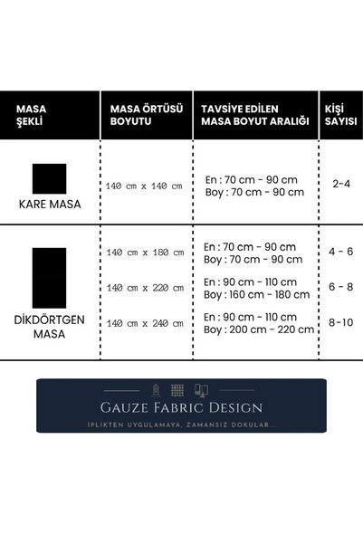 Gauze Fabric Design Capri Linen Textured Wrinkle-Free High-Quality White Tablecloth