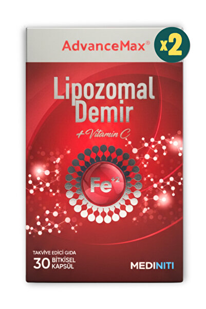 AdvanceMax Lipozomal Demir 30 Kapsül 2 Adet